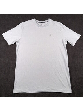 Under Armour Men's Loose Fit Light Gray T-Shirt Medium